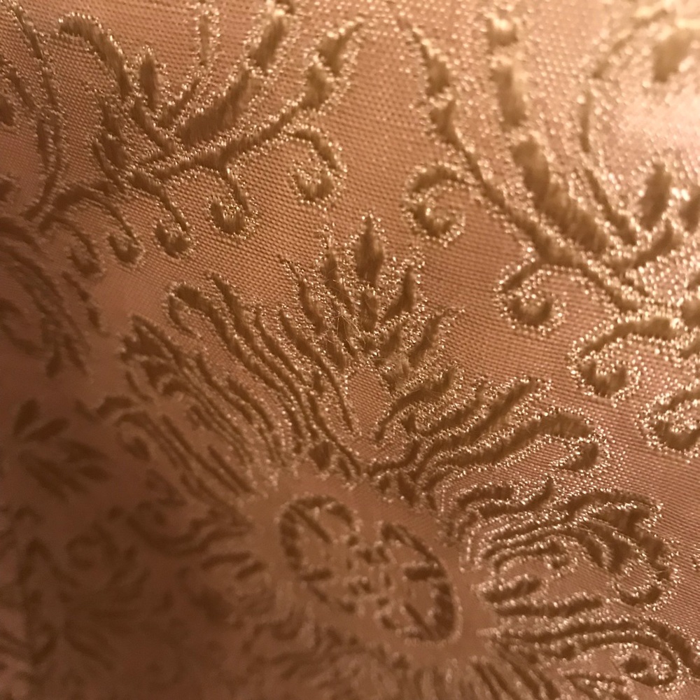 DAVID’S BRIDAL Gold Tone Halter Dress - Picture 3 of 7
